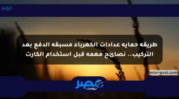 طريقة حماية عدادات الكهرباء مسبقة الدفع بعد التركيب.. نصائح مهمة قبل استخدام الكارت